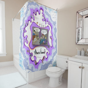 One Nightstand Literal Wordplay Humor Shower Curtain