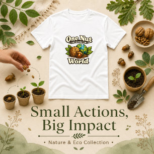 One Nut Can Change the World quote  T-Shirt