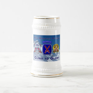 One of a Kind 10th Mountain Division Design Beer Stein