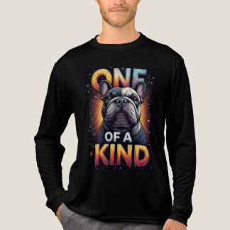 One Of A Kind Dog Portrait With Bold Colors Tri-Blend Shirt