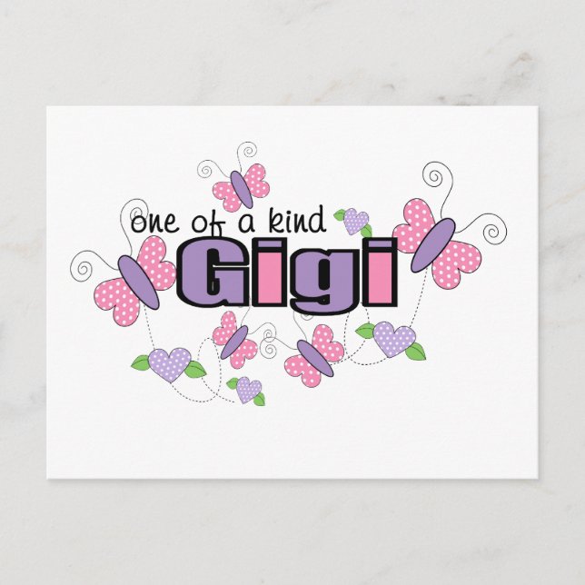 One Of A Kind Gigi Postcard (Front)