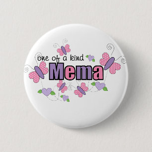 One Of A Kind Mema 6 Cm Round Badge