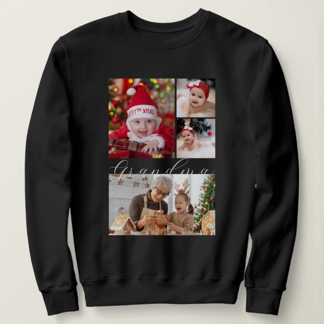 One Of A Kind Photo College Personalised Christmas Sweatshirt (Design Front)
