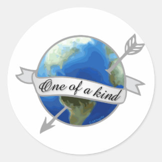 One of a Kind - Planet Earth Classic Round Sticker