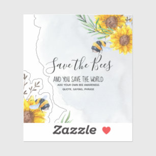 One of a Kind SAVE THE BEES Personalised