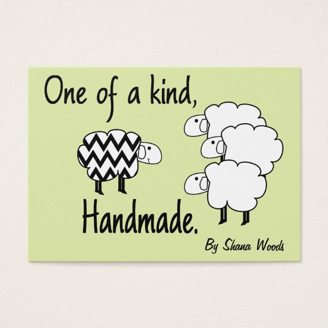 One Of A Kind Sheep Hang Tag (Front)