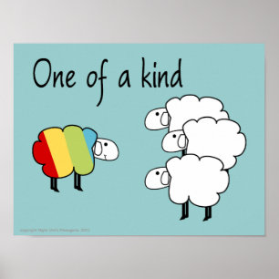 One of a Kind Sheepy Poster