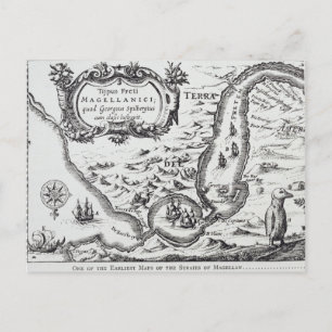 One of the earliest maps of the Magellan Postcard
