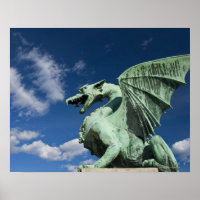 One of the four bronze dragons on the Dragon