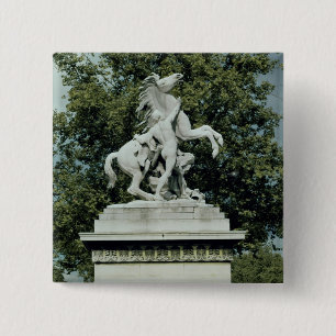 One of the two 'Marly Horses', 1739-45 15 Cm Square Badge