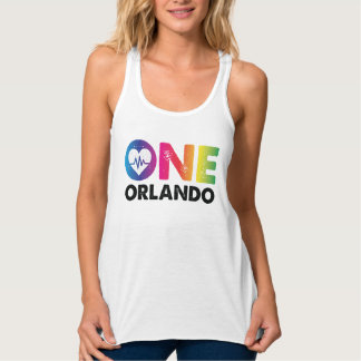 One Orlando One Pulse Rainbow Heart Singlet