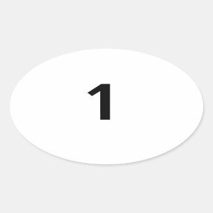 One Oval Sticker