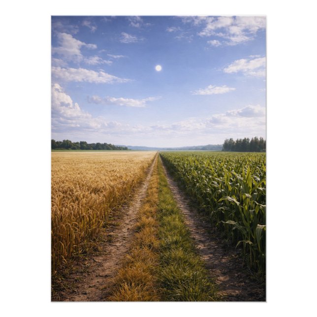 One Path Forward – Minimalist Symbolic Landscape Poster (Front)