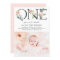 ONE Peach Florals First Birthday Photo Invitation