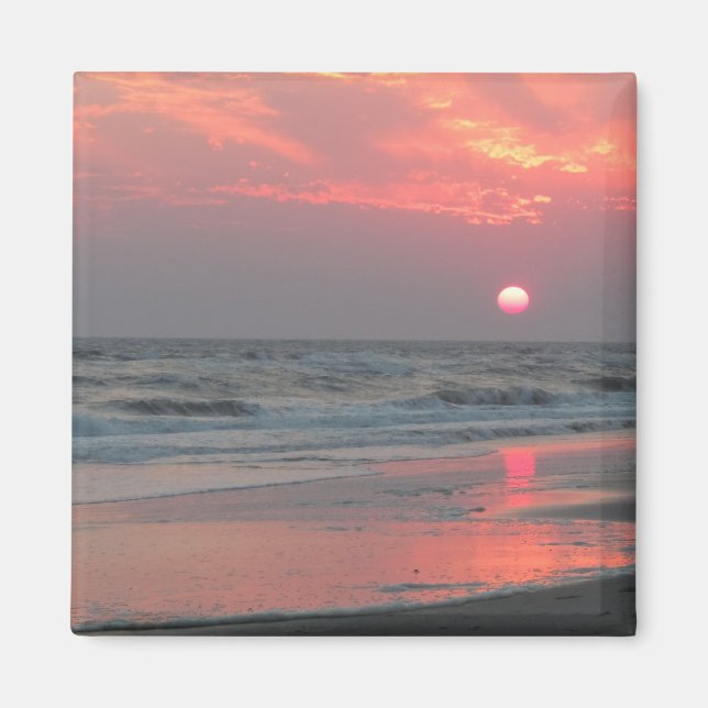 One Perfect Sunset - Oak Island, NC Magnet (Front)