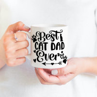 One Photo Best Cat Dad Ever Pet Paw Prints