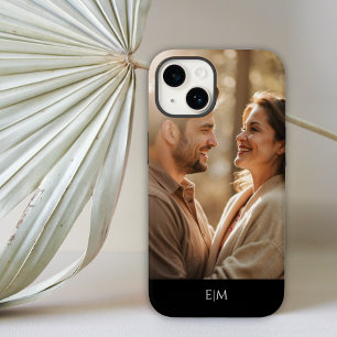 ONE PHOTO MONOGRAM PERSONALIZED iPhone 14 CASE