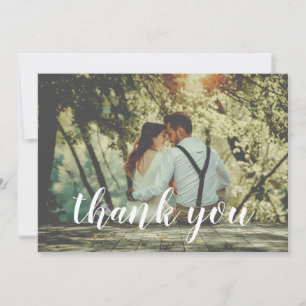 One Photo Wedding Thank You Card