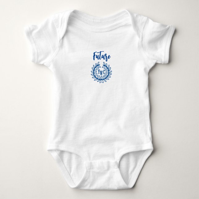 One Piece Baby Bodysuit Logo Customised Clothing (Front)
