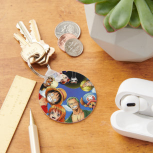 One piece key ring