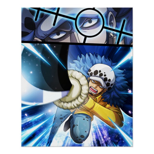 One piece , Law , Luffy and Captain Kid Poster (Front)