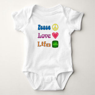 One-piece with a message of life and more. baby bodysuit