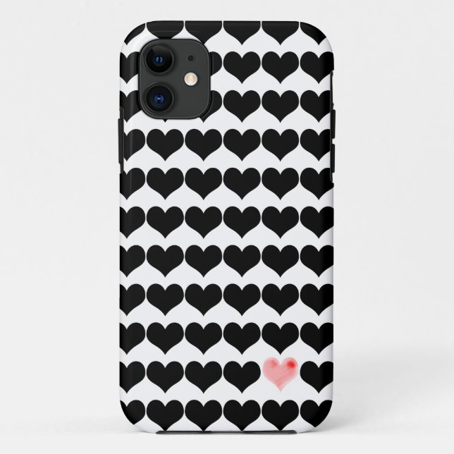 One Pink Heart Case-Mate iPhone Case (Back)