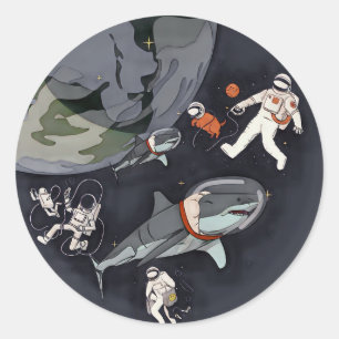 One Planet One Chance - Earth Day(Cartoon Texture) Classic Round Sticker