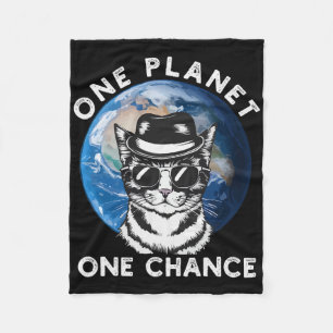 One Planet One Chance Mother Earth Day Men Women K Fleece Blanket