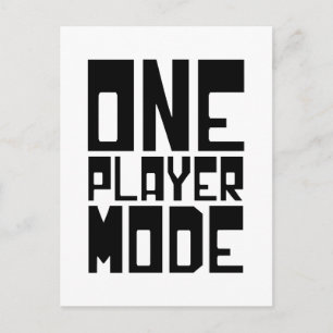 ONE PLAYER MODE POSTCARD