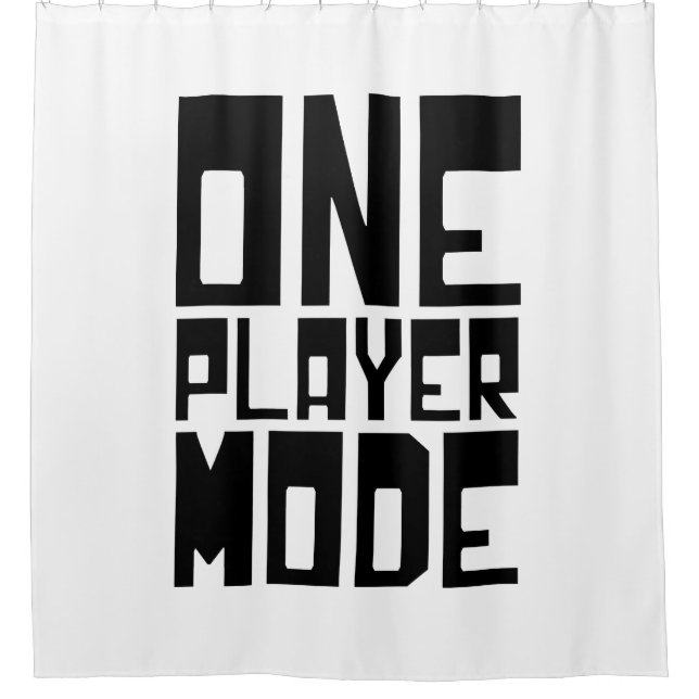 ONE PLAYER MODE SHOWER CURTAIN (Front)