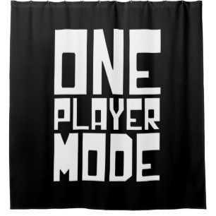 ONE PLAYER MODE SHOWER CURTAIN