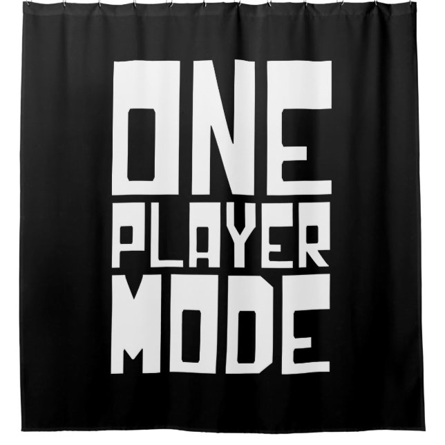ONE PLAYER MODE SHOWER CURTAIN (Front)