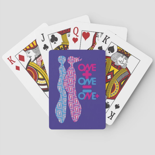 ONE PLUS ONE EQUALS ONE MORE BY MASANSER PLAYING CARDS (Back)