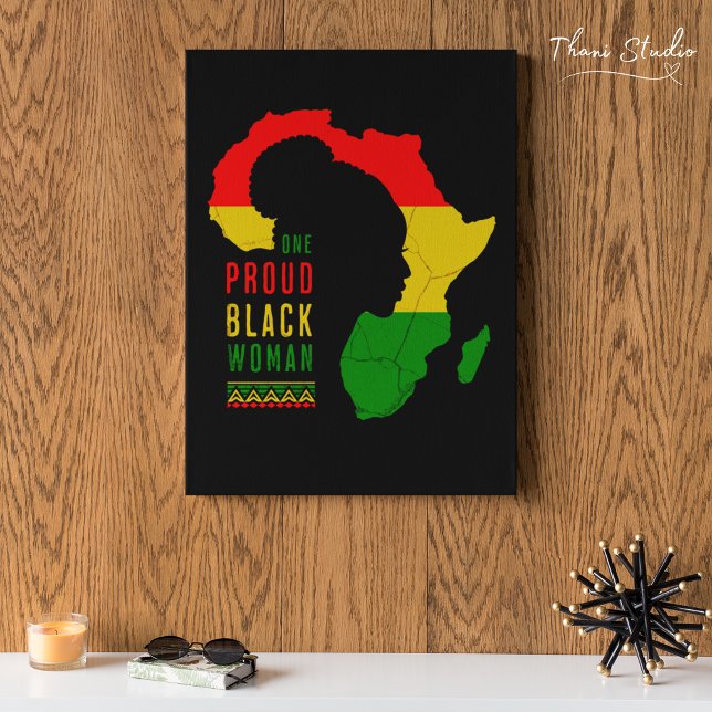 One Proud Black Woman Black History Month Flag Poster (Creator Uploaded)