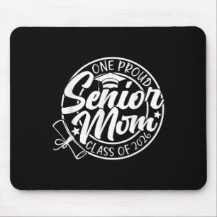 One Proud Senior Mum Cl Of 2026 Graduation Leopard Mouse Pad