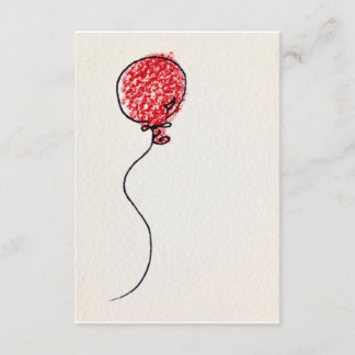 One Red Balloon Card