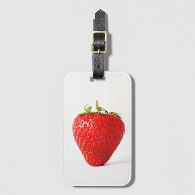 One Red Strawberry bc ltcna Luggage Tag (Front Vertical)