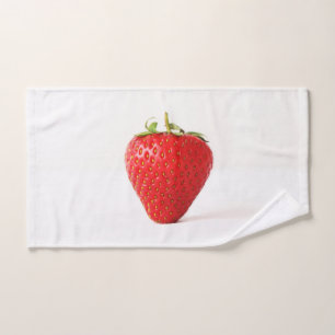 One Red Strawberry btcn Bath Towel Set