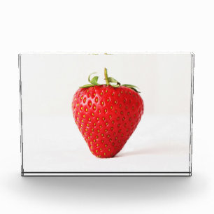 One Red Strawberry pbcnm Photo Block