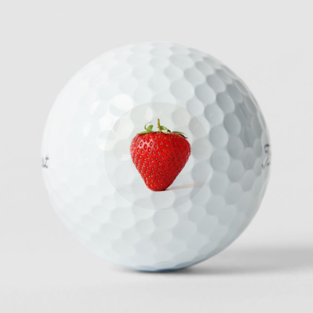 One Red Strawberry tpv1 gbcna Golf Balls (Front)