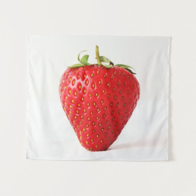 One Red Strawberry wtm Tapestry (Front (Horizontal))