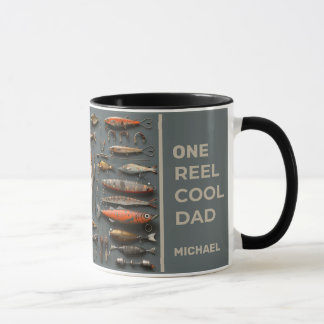 One Reel Cool Dad - Fisherman Father's Day Coffee Mug