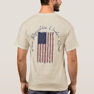 One Republic Under God Bold Tattered Flag T-Shirt