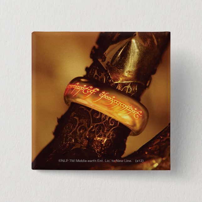 ONE RING TO RULE THEM ALL™ 15 CM SQUARE BADGE (Front)