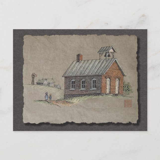One Room School Postcard (Front)