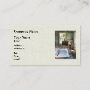 One Room Schoolhouse with Book Business Card