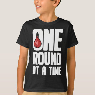 One Round At A Time Boxing Gloves - Boxer T-Shirt