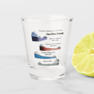 One Ships Journey shot glass