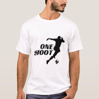 One Shoot Football Silhouette T-Shirt